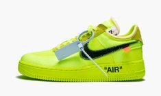 Shop The 10: Nike Air Force 1 Low "Off-White Volt" at Stadium Goods, the world's premier marketplace for authentic sneakers and streetwear. In stock and ready to ship. Doudoune The North Face, Nike X Travis Scott, White Air Force 1, Nike Off White, White Air Forces, Low Air Jordan 1, Nike Swoosh Logo, Haikou, Nike Models