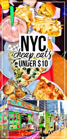 the new york city cheapest under $ 10 is on display at an outdoor food stand