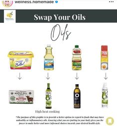 Toxic Ingredients To Avoid, Toxic Ingredients To Avoid In Food, Cooking Oils Chart Healthy, Different Types Of Cooking Oils, Processed Food Swaps, Healthy Snacks To Buy, Delicious Meal Prep