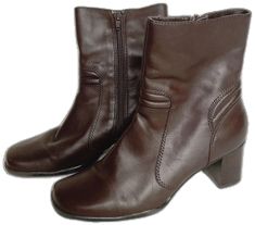 Wide Calf Ankle-high Faux Leather Boots, Formal Brown Faux Leather Heeled Boots, Fitted Faux Leather Ankle Boots, Wide Calf Faux Leather Ankle-high Heeled Boots, Wide Calf Ankle-high Faux Leather Heeled Boots, Wide Calf Faux Leather Ankle Boots, Medium Width Faux Leather Ankle-high Heeled Boots, Wide Calf Faux Leather Ankle Heeled Boots, Ankle-high Medium Width Faux Leather Heeled Boots