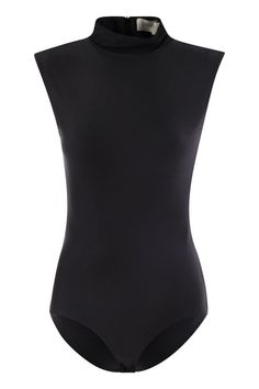 Lycra bodysuit with a shiny finish, with a tight fit and press studs on the bottom. The model is sleeveless, with a raised collar and back opening with zip. The model is lined on the inside with the same material. - High collar - Sleeveless - Tight fit DESIGNER ID: 2422946041600 006Gender: WomenMaterial: 80% POLYAMIDE, 20% ELASTANEColor: BlackMade in: ITProduct ID: 2422946041600 006*Import tax/duty will be calculated at checkout (If applicable) Fashion Line, Press Studs, High Collar, Kids Fashion, Tights, Collar