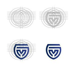 four different logos that are on top of each other