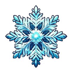 a snowflake is shown on a white background