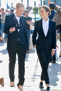 Women In Suits, Tomboy Stil, Estilo Tomboy, Androgynous Fashion, Stil Inspiration, Cate Blanchett, Tomboy Fashion, Business Attire