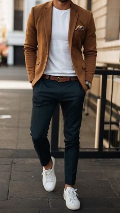 Rust Pants Outfit Men, Men’s Fall Outfit Ideas, Blazer Outfits Casual For Men, Mens Autumn Outfits 2024, Mens Fancy Dinner Outfit, Thanksgiving Outfit For Men, Mens Clothing Styles Casual Outfits For Men Autumn 2024, Men Outfits Smart Casual, Men’s Dressy Outfits Casual