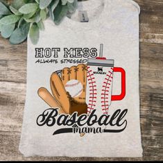 Cool Design! On Unisex Gildan Short Sleeve Shirt Sublimation Ink Baseball Tshirt Designs, Sports Shirts Ideas, Softball Mom Shirts, Balls Shirt, Baseball Mama, Shirt Sublimation, Team Mom, Baseball Mom Shirts, Play Baseball