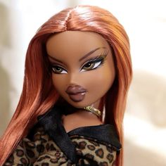 Ginger Bratz, Bratz Doll Makeup, Black Bratz, Looks Rihanna, Black Bratz Doll, Bratz Doll Outfits, Brat Doll, Bratz Inspired Outfits