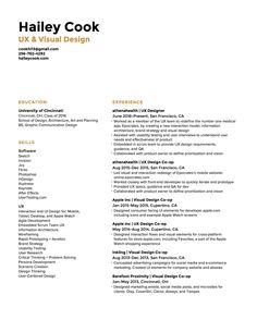 a professional resume for an interior designer in orange and black, with the title'helen cook uk & visual design '