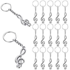 PRICES MAY VARY. Ample Quantity to Use: you will receive 24 pieces of music note metal keychains in one package, enough quantity can meet your needs for daily use and replacement, you can share with your friends and classmates at the same time Sturdy and Smooth Material: the musical note keychain is mainly made of metal material, which is sturdy and solid, not easy to fade or break, with a smooth surface, offering you a nice wearing experience, reliable material can be applied for a long time On Classroom Gifts For Students, Christmas Gifts Women, Music Pendant, Note Key, School Christmas Gifts, Classroom Gifts, Back To School Gift, Music Accessories, Musical Note