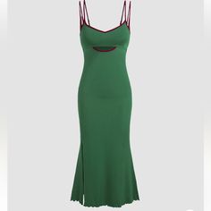 Never Been Worn! Super Cute, Just Didn’t Fit. :) Green Cut Out Dress, Cut Out Dress, Going Green, Out Dress, Asymmetrical Dress, Colorful Dresses, Cut Out, Super Cute, Womens Dresses