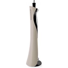 an electric toothbrush holder is shown on a white background with black trimmings