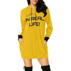 You simply cannot go wrong with a hoodie dress......Casual and sexy. Comfy yet stylish.... Featuring a soft fabric and an oversized fit, this hoodie dress can match with thigh boots for a modern look that is perfect for many occasions. • 195g/㎡. Made from 100% polyester.• Oversized silhouette with a hood, deep pockets and long sleeves.• Double-needle hemmed sleeves and bottom.• Machine wash cold. The print on garment body is unable to fade. Available Size: XS,S,M,L,XL,XXLNote: There might be ±5% Thigh Boots, Thigh Boot, Oversized Silhouette, Hoodie Dress, Soft Fabric, Soft Fabrics, Short Dresses, Dress Up, Long Sleeves