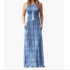 Loose Plain Maxi Dresses Casual Long Dresses With Pockets S|M|L|Xl 1-3 Days Shipping Dresses Casual Long, Casual Long Dresses, Plain Maxi Dress, Maxi Dress Floral, Dresses With Pockets, Plus Size Brands, Full Dress, Racerback Dress, Long Dress Casual