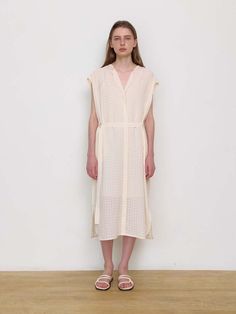 Composition : NYLON19 POLYESTER40 RAYON41Country of Origin : Republic of Korea Cream Summer Dress For Work, Neutral V-neck Daywear Dress, Neutral V-neck Dress For Daywear, Feminine Beige Midi Dress For Daywear, Neutral Feminine Dresses For Daywear, Feminine Off-white Dresses For Daywear, Cream Dress, Light Beige, Composition