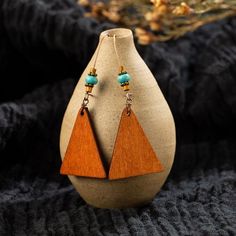 Earrings Handmade Natural Wooden Earring Organizer | Etsy Artisan Brown Earrings For Gift, Natural Wood Drop Earrings For Pierced Ears, Natural Wood Drop Earrings, Bohemian Brown Earrings For Gift, Bohemian Brown Earrings As Gift, Wooden Teardrop Earrings For Gift, Wooden Teardrop Earrings As Gift, Teardrop Wooden Earrings For Gifts, Teardrop Wood Earrings For Gifts