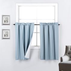 PRICES MAY VARY. SHORT BLACKOUT CURTAINS: Each pack Includes 2 Rod Pocket Tier Panels, Each measuring 30 inch Wide and your choice of either 24 or 36 inch length curtains. CURTAINS & DRAPES: Our blackout thermal insulated curtains are energy saving that reflect heat from outside in summer and reduces the amount of heat loss during winter. HOME DECOR: The Room Darkening insulated Curtains are perfect for small windows and they are available various colors to go perfect with with your décor. KITCH Curtains Small Window, Basement Window Curtains, Kitchen Curtains And Valances, Panel Drapes, Kitchen Window Curtains, Small Window Curtains, Small Window, Tier Curtains, Insulated Curtains