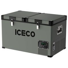 an ice cooler with the word iceo on it