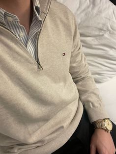 Men's Outfit Winter, Posh Men Fashion, Business Smart Men, Marks And Spencer Men, Old Money Outfits Men Fall Winter, Basic Mens Outfits, Cinema Outfit Ideas, Quarter Zip Outfit Men, Quarter Zip Outfit