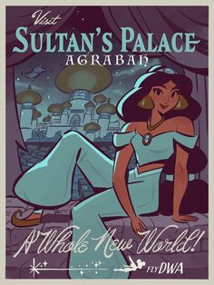 an advertisement for suttan's palace featuring a woman sitting on the floor