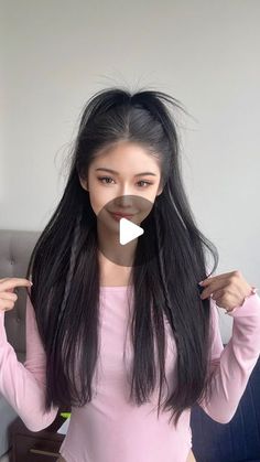 Fiona Xue on Instagram: "Try this hack for half up half down hairstyle
You won’t regret 😉💕

#hairtutorial #hairtransformation #hairfashion #hairhacks" Haircut Styles For Medium Hair, Half Up Half Down Long Hair, Hair Styke, Half Up Half Down Hairstyle, Down Hairstyle, Beauty Hacks Skincare, Girl Haircut, Girl Haircuts, Long Hair With Bangs