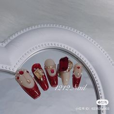 Cny Nails 2024, Lunar New Year Nails, Cny Nails, New Year Nails, Year Nails, Nail Red, Hello Nails, Nail Box, Basic Nails