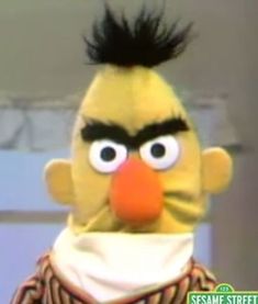 the sesame street show has an angry face