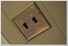 an electrical outlet is mounted on the wall