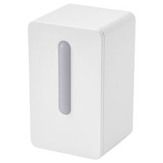 a white tissue dispenser on a white background