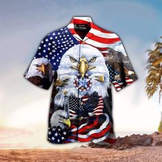 Eagles Patriotism American Sky Christian US Flag. Designed with faith and love in mind, these designs feature vibrant tropical prints infused with Christian symbols and messages. Whether you're strolling along the beach or attending a summer gathering, our Christian Hawaiian Shirts allow you to showcase your faith in a stylish and unique way. A fusion of faith and fashion that is bound to captivate your senses. Immerse yourself in the vibrant colors and intricate designs inspired by the beauty o Hawaii Shirt Men, Mens Hawaiian Shirts, Aloha Shirt, Hawaii Shirt, Christian Shirts, Summer Essentials, Summer Shirts, Shirt Men, Eagles