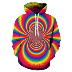 Fesfesfes Hoodie Tops for Men Men Long Sleeve Casual Colorful 3D Digital Printing Pullover Round Neck Blouse Clearance Under $10 Be sure to follow Hoodie Character, Rainbow Graphic, Printed Hoodies Sweatshirts, Color Wave, Men's Hoodies, Sweatshirts Online, Print Hoodie, Hoodie Top