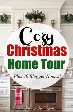 Stainless stove and white cabinets decorated for Christmas. Decorating Bookcases For Christmas, Bookshelves Decorated For Christmas, Decorate Bookshelves For Christmas, Christmas Book Shelves Decor, Decorating Bookshelves For Christmas, Checked Curtains, Decorating Built In Shelves, Decorating Built Ins