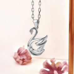 Swan necklace in polished silver or 925 sterling silver, Swan pendant in 14K gold, Grace necklace for girlfriend, birthday gift for mom Our products are handmade and have a minimal design. All products are made of gold and silver, that is, precious and high-quality materials. Our products will complement your combinations for daily use or on special occasions and add elegance to you. You can also make your loved ones happy by gifting this beautiful product to them. As Therollerstone Team, we wil White Gold Pendant Charm Necklace For Mom, Sterling Silver Jewelry For Birthday Gift, Rose Gold Sterling Silver Charm Necklace For Anniversary, Silver Round Pendant Jewelry For Mom, Gift Rose Gold Sterling Silver Charm Necklace, White Gold Charm Necklace With Round Pendant For Her, White Gold Fine Jewelry Charm Necklace Gift, Hallmarked White Gold Jewelry For Mother's Day, Sterling Silver Charm Necklace For Mom