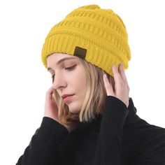 PRICES MAY VARY. 【Material】: This winter hats for women is made of 100% acrylic which is knit, warm, thick, slouchy, soft and comfortable. High quality material gives you lasting warmth and softness. 【Size】:One size fits most women and men. Fits for head circumference 15.7"-24.0". We designed the high elasticity beanies hat that matches all heads shapes and sizes. 【Feature】:This slouchy beanie hats for women has plenty of room at the top of the hat. The unique design of the pile hat allows you t Beanies Hat, Womens Beanie, Womens Slouchy Beanie, Slouchy Beanie Hats, Women Beanie, Snow Hat, Slouchy Beanie Hat, Beanie Hats For Women, Winter Hats Beanie