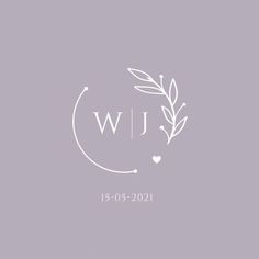 a white circle with the word wi on it and a branch in the middle, against a gray background