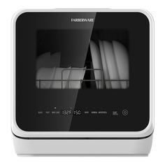 a black and white photo of a microwave oven