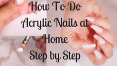 Beautiful Acrylic Nails, Do Acrylic Nails, Diy Pedicure, Diy Step, Acrylic Nails At Home, Diy Step By Step, Pedicure At Home, Diy Acrylic Nails, Nail Art Set