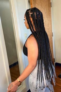 Braids Knotless, Twisted Hair, Goddess Braids Hairstyles, Hairstyles Natural, Box Braids Hairstyles For Black Women, Braids Hairstyles Pictures