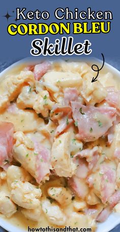 A low-carb twist on the classic. Juicy chicken, melty Swiss cheese, and savory ham come together in a creamy, one-pan meal that's perfect for busy nights. Ready in 30 minutes and packed with flavor. #KetoDinner #LowCarbRecipes #OnePanMeal.