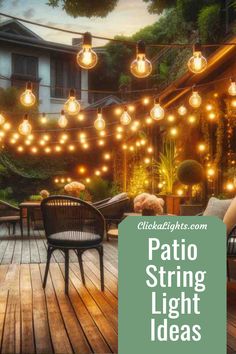 patio string light ideas that are easy to make