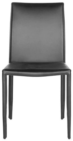 Safavieh Karna 19''H Dining Chair Set Of 2 - Black | Dining Chairs | Modishstore Euro Chic, Safavieh Furniture, Chairs Kitchen, Black Dining Chairs, Dining Chair Design, Papasan Chair, House Supplies, Black Furniture, Indoor Patio Furniture