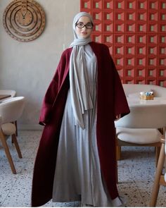 Abaya Wardrobe, Hijabi Winter Outfits, Abaya Outfits, Hijabi Mode, Islamic Modest Fashion, Muslim Style, Hijabi Style