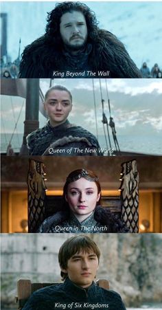 game of thrones with the same character in each episode and one that is different