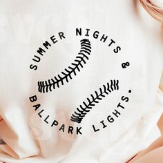 a t - shirt with the words summer nights and polarrk lights printed on it