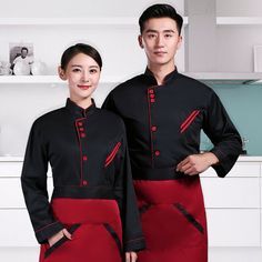 Baker Clothes, Uniform Work, Chef Jackets, Chef Wear, Professional Work Outfit, Chef Clothes, Chef Uniform