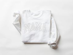 Custom Mom Embroidered Sweatshirt In My Mom Era All hoodies and crewneck sweatshirts are fleece. 65% cotton 35% poly Care instructions: Machine cold wash, inside out, with like colors. Only non-chlorine bleach. Tumble dry low. Medium iron. Do not iron decoration. Double-needle stitched neckline, bottom hem and sleeves t-shirt. Unisex sizing. Size chart is available [...] Mama Embroidered Sweatshirt, In My Mom Era, Tall Hoodies, Mom Era, Sister Wife, Sweater Tank Top, Embroidered Sweatshirt, Embroidered Hoodie, Jogger Set