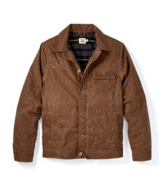 PRICES MAY VARY. TOUGH & TIMELESS: Made in the USA, Flint and Tinder's iconic waxed trucker jacket is lined with flannel for warmth and comfort WAXED & WEATHER RESISTANT: This jacket is constructed with a waxed and weather-resistant Martexin 7 oz. sailcloth, which will only get better with age. Re-waxable exterior for a lifetime of water-resistance FIND THE RIGHT FIT: The Waxed Trucker has a traditional trucker fit that hits right at your hip. If you normally wear a XL or XXL, we recommend sizin Waxed Trucker Jacket, Waxed Canvas Jacket, Flint And Tinder, Buck Mason, Selvage Denim, Motorcycle Jackets, Striped Blankets, Canvas Jacket, Sailing Outfit