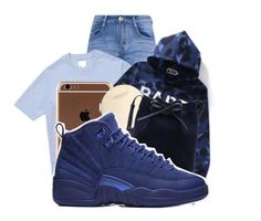 Blue Air Jordans, Baddies Outfits, Jordans Outfits, Nike Air Jordans Outfit, Victoria Beckham Sunglasses, Dope Style, Dream Boat, Sets Outfit, College Outfit