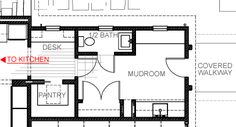 the floor plan for a two bedroom apartment with an attached kitchen and living room area