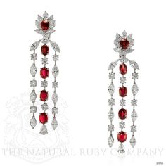 Luxury Red Brilliant Cut Earrings, Luxury Red Diamond Earrings, Red Diamond Drop Earrings, Formal Red Diamond Earrings With Brilliant Cut, Fine Jewelry Red Diamond Earrings For Formal Occasions, Red Diamond Earrings For Formal Occasions, Red Diamond Drop Earrings For Formal Events, Red Diamond Drop Earrings For Formal Occasions, Formal Red Diamond Drop Earrings