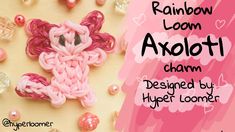 the rainbow loom bracelet charm is designed by hyper loomser